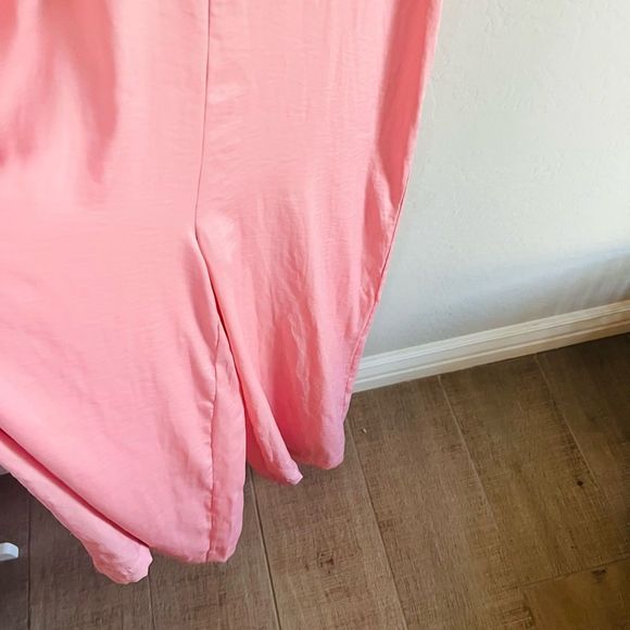 Madewell Women's  Keyhole Halter Wide-Leg Jumpsuit in Pink Icing Size M NWT - Picture 5 of 10